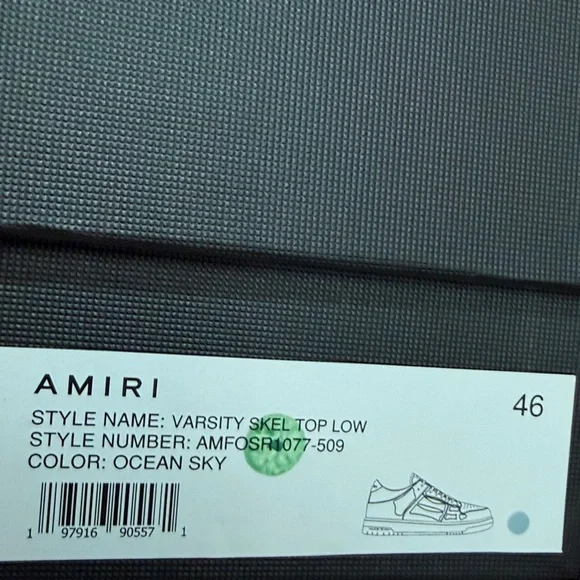 AMIRI Light Blue and Gray Sneakers - Picture 7 of 7